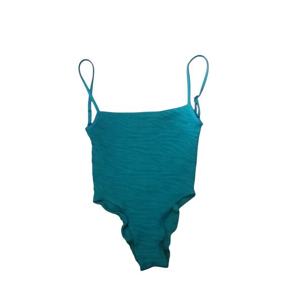 NWOT New Bond Eye Australia One Piece One Size Green Teal Swimsuit S M L - Picture 2 of 3